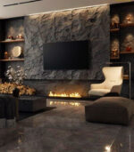 Rock Panel Black Wall Panel – Slim Format - Imagen 2
