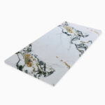 PVC Marble Sheets KL8267 decorative marble wall panel with natural gray veins