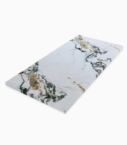 PVC Marble Sheets KL8267 decorative marble wall panel with natural gray veins