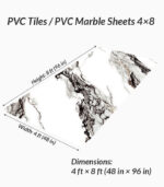 PVC Marble Sheets DY2015C decorative white marble wall panel with gold veining