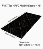 PVC Marble Sheets KL8231 decorative travertine style wall panel