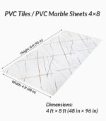 PVC Marble Sheets KL8231-4 decorative travertine marble wall panel
