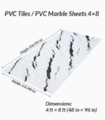 PVC Marble Sheets KL8240 decorative brown marble wall panel