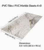 PVC Marble Sheets KS3083A decorative marble wall panel with dynamic gray veining
