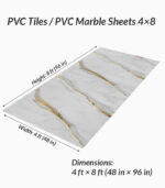 PVC Marble Sheets LJ80002T decorative marble wall panel with modern stone texture