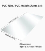 PVC Marble Sheets Mirror decorative reflective wall panel