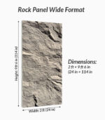 Rock Panel Black Wall Panel – Slim Format - Imagen 3
