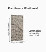 Rock Panel White Wall Panel – Slim Format - Imagen 3