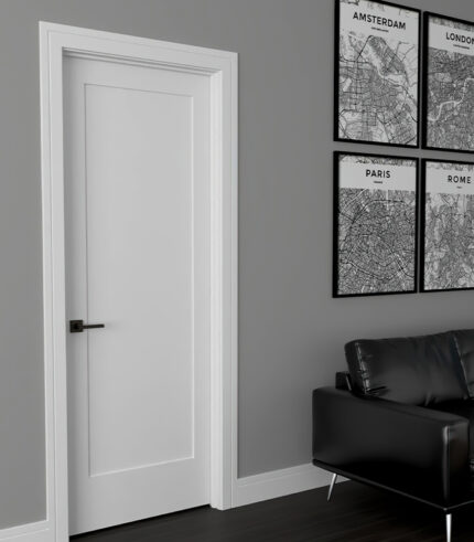Shaker 1 Panel Door Solid Core modern shaker interior door