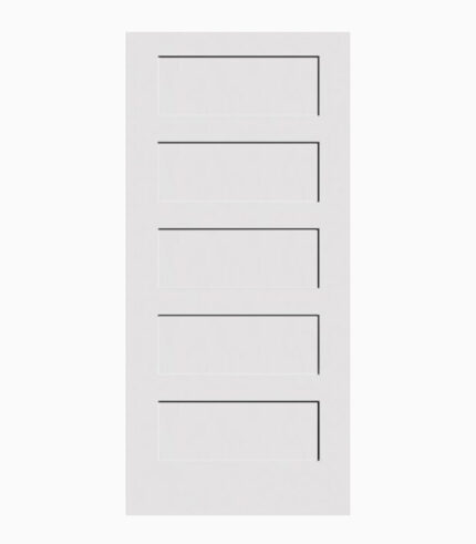 Shaker 5 Panel Door Solid Core modern interior shaker panel door