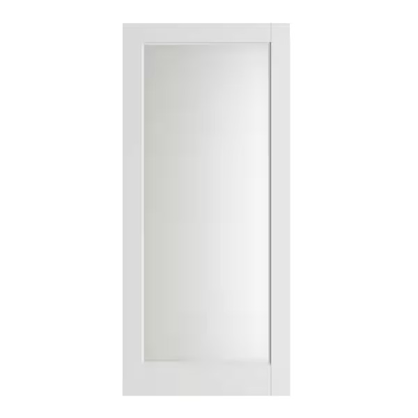 Shaker Glass 1 Lite Door modern interior glass panel door