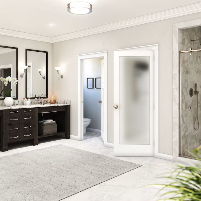 Shaker Glass 1 Lite Door modern interior glass panel door