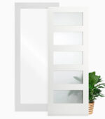 Shaker Glass Lite Door, shaker glass lite interior door with modern glass panel design