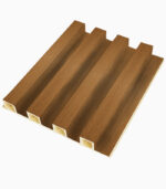 decorative WPC wall panel LK3006 walnut tone interior wall panel design