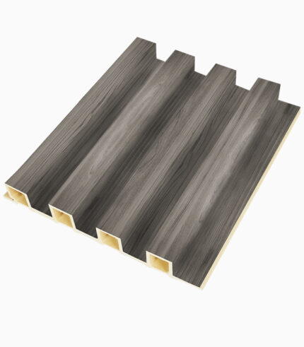 decorative WPC wall panel LK6023 graphite gray wood texture interior wall panel