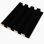 decorative WPC wall panel LK8001 black subtle sparkle interior wall panel design