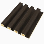 decorative WPC wall panel M1044 natural wood tone interior wall panel design