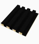 decorative WPC wall panel M1152 matte black interior wall panel design