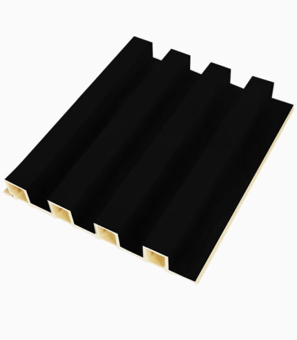 decorative WPC wall panel M1152 matte black interior wall panel design