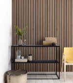 Modern WPC Wall Panel decorative wood composite installation indoors