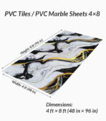 PVC Marble Sheets LJ24809 Decorative - Imagen 3